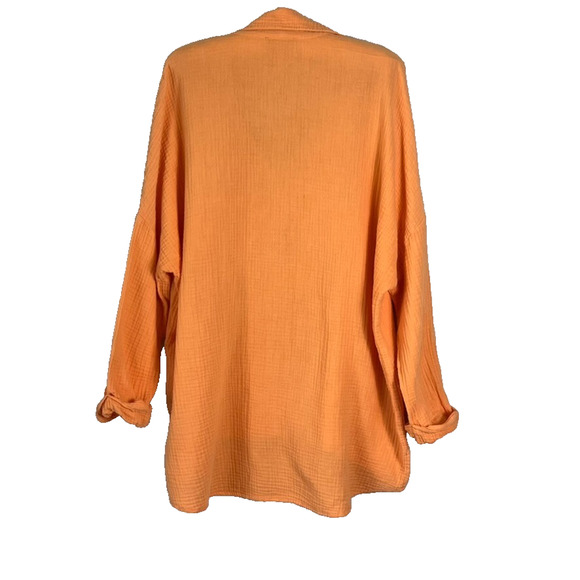 Show Me Your Mumu Johns Button Down Shirt in Orange Womens Size XS Guazy - Picture 2 of 14